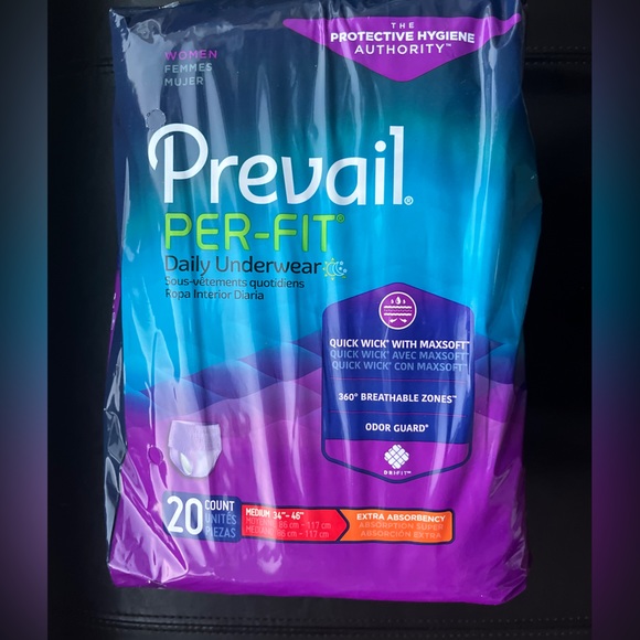 Pack of 40 Prevail Per-Fit Women Adult Underwear Pull On extra absorbency Medium - Picture 5 of 6